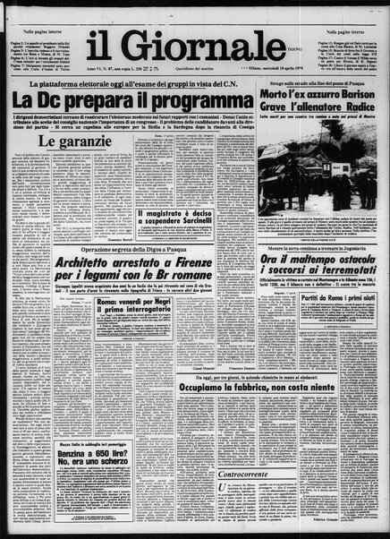 Il giornale nuovo : quotidiano del mattino